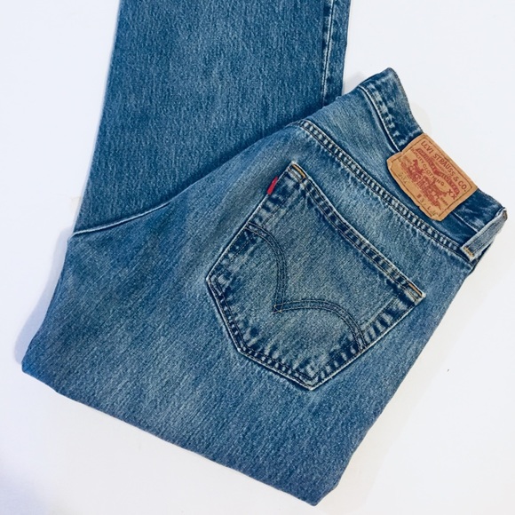 Rare Vtg LEVI’S 501 Blank Red Tab Blue Jeans Denim - Picture 2 of 8